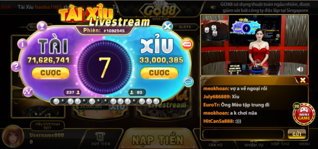 Công thức đánh tài xỉu Go88