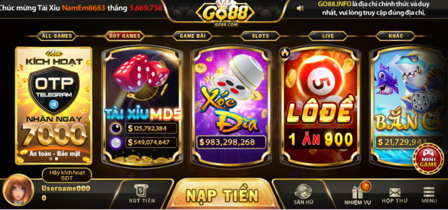 Hotgame - Tập hợp những tựa game hot nhất Go88